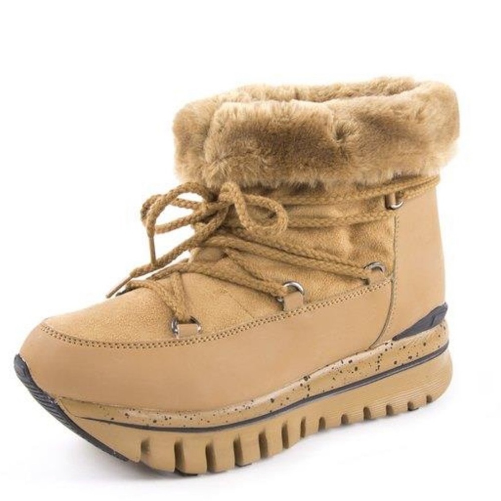 Fornarina Sportglam Funlight Moon Boots tan size 39/8